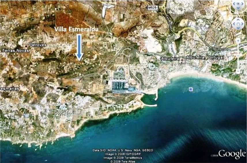 villa esmeralda for rent, albufeira, cerro guia, s. rafael,gal, castelo,coelha